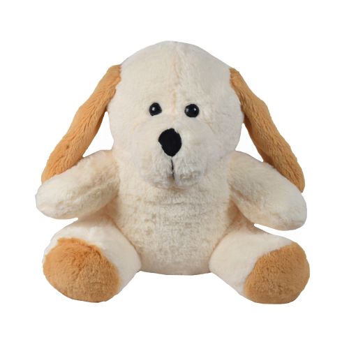 Ultra Furry Dog Stuffed Soft Plush Kids Animal Toy 13 Inch Cream