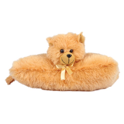 Ultra Cat Folding Plush Stuffed Soft Kids Pillow Cushion 11 Inch Brown