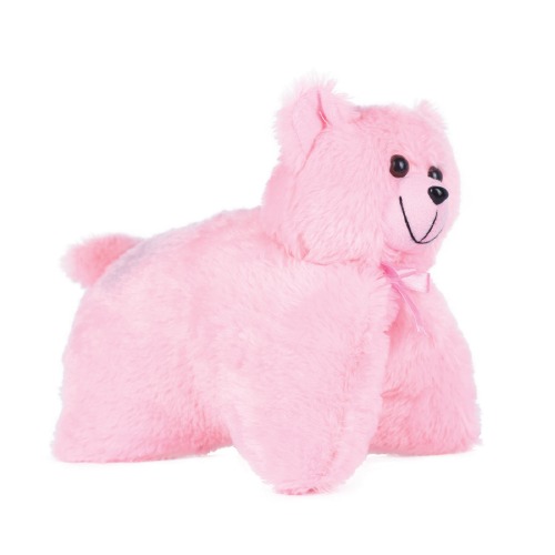 9 Inches Soft Plush Pink Cat Stuff Toy for Kids