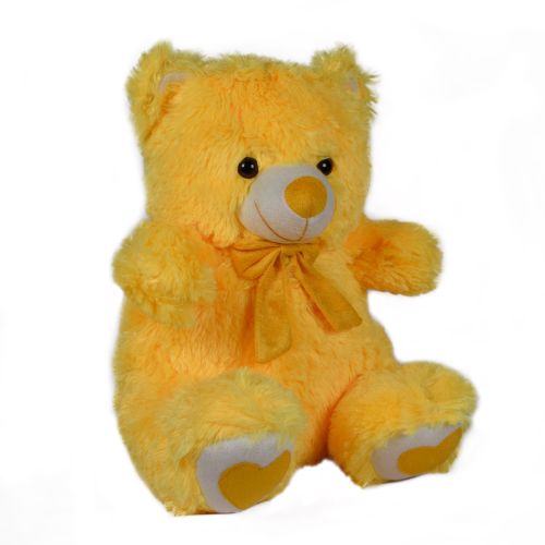 Ultra Spongy Stuffed Teddy Bear Soft Plush Toy 15 Inch Yellow