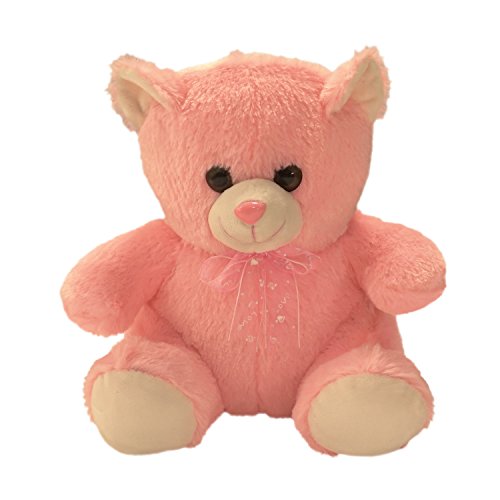 Ultra Small Stuffed Teddy Bear Soft Plush Toy 11 Inch Pink