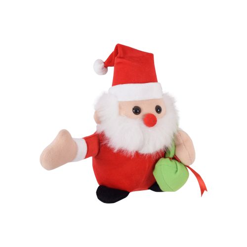 Ultra Jingle Bells Stuffed Santa Claus Christmas Decor Xmas Soft Toy 7 Inch