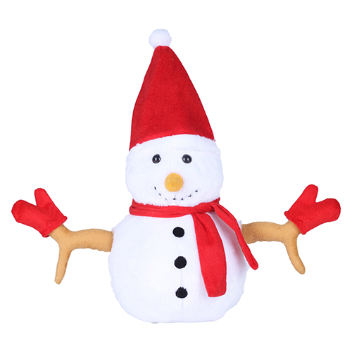 Ultra Christmas Snowman Stuffed Soft Plush Kids Animal Toy 13 Inch White