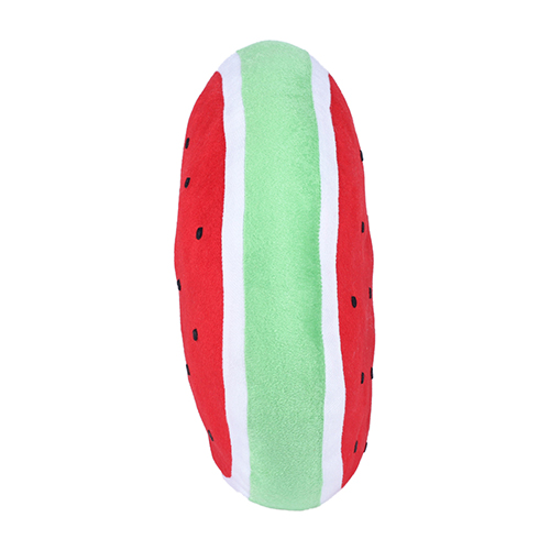 Ultra Watermelon Fruit Slice Shaped Plush Stuffed Soft Kids Pillow Cushion 15 Inch Red