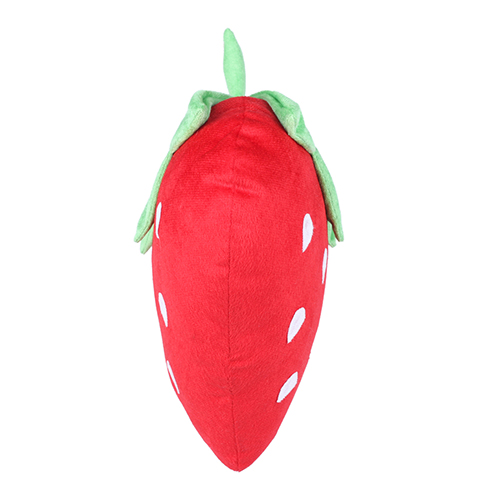 Ultra Strawberry Fruit Plush Stuffed Soft Kids Pillow Cushion 15 Inch Red