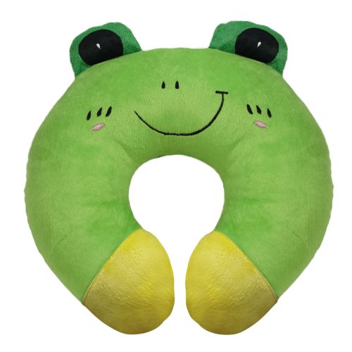 Ultra Frog Travel Neck Support Cushion Pillow 14 Inch Green