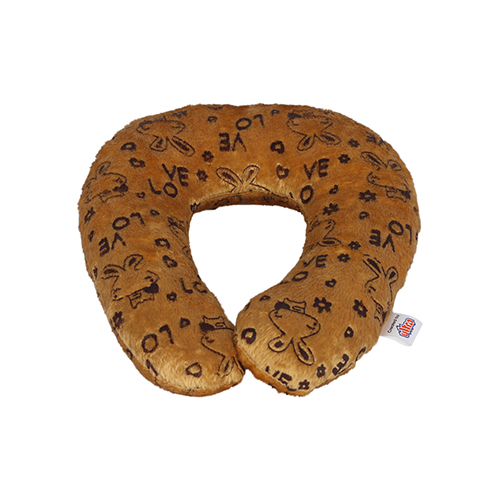 Ultra Baby Travel Neck Support Cushion Pillow 9 Inch Brown