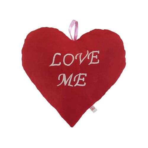 Ultra Valentine Heart Shaped Love Me Red Cushion Pillow