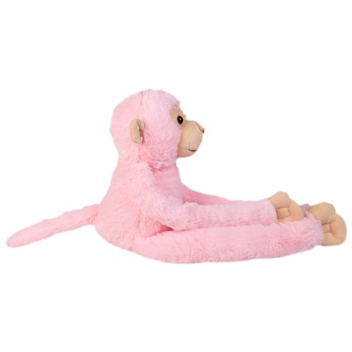 Ultra Hanging Long Leg Monkey Stuffed Soft Toy 21 Inch Pink