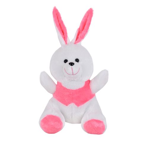 Ultra Cheerful Bunny Rabbit Stuffed Soft Plush Kids Animal Toy 11 Inch Pink