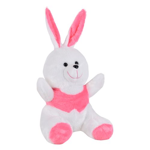 Ultra Cheerful Bunny Rabbit Stuffed Soft Plush Kids Animal Toy 11 Inch Pink