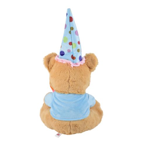 Ultra Happy Birthday Stuffed Teddy Bear Soft Plush Toy With Cake 11 Inch Brown