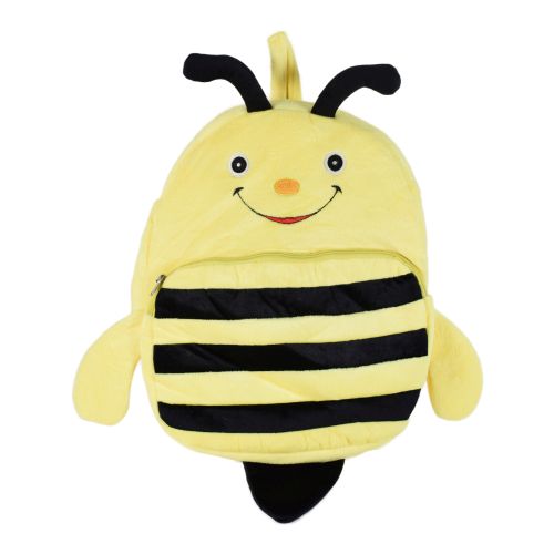 Ultra Cute Honey Bee Plush Stuffed Animal School Bag 14 Inch Yellow