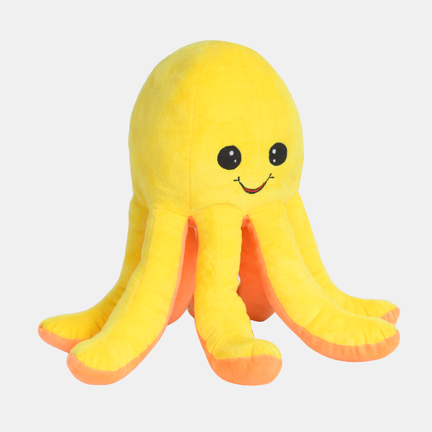 Ultra Yellow Smiling Octopus Stuffed Soft Plush Kids Animal Toy 15 Inch