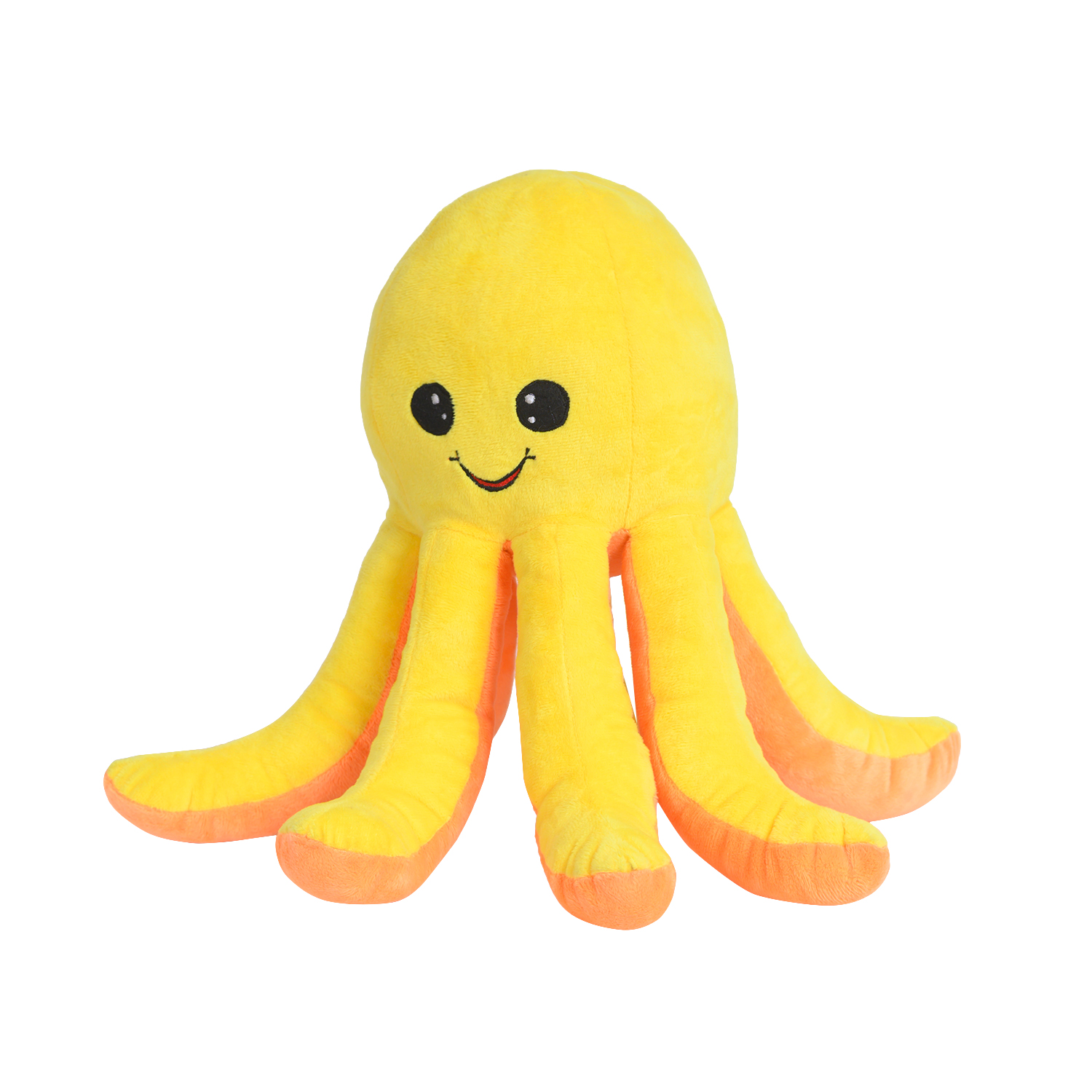 Ultra Yellow Smiling Octopus Stuffed Soft Plush Kids Animal Toy 15 Inch