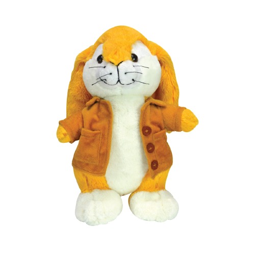 Ultra Yellow Jacket Bunny Rabbit Stuffed Soft Animal Toy with Fluppy Long Ears 12 Inch Yellow