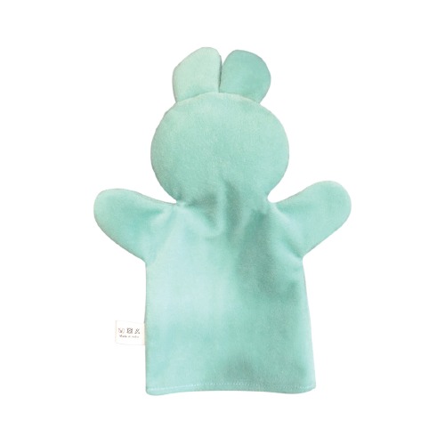 Ultra Rabbit Long Sleeves Soft Kids Animal Hand Puppet 9 Inch Blue