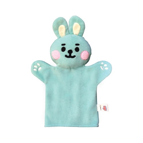 Ultra Rabbit Long Sleeves Soft Kids Animal Hand Puppet 9 Inch Blue