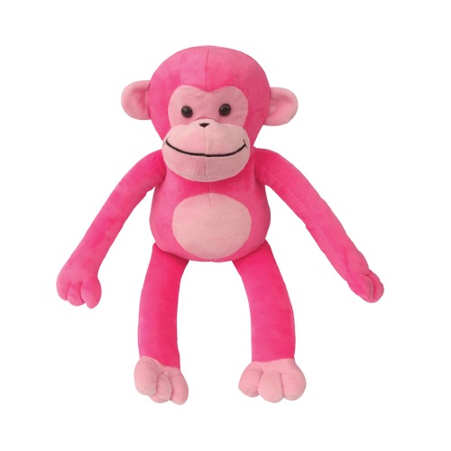Ultra Sitting Monkey Stuffed Soft Plush Kids Animal Toy 18 Inch Pink