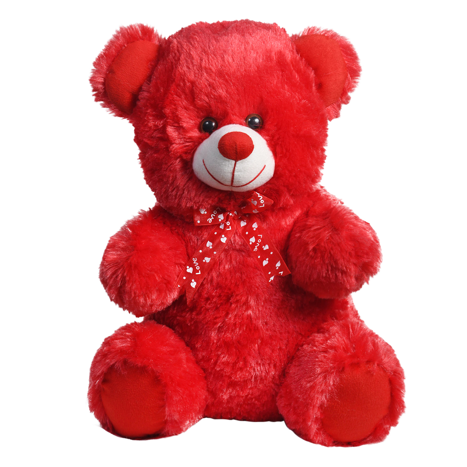 Ultra Cuddly Sitting Red Stuffed Teddy Bear Soft Toy Valentine Gift 15 Inch