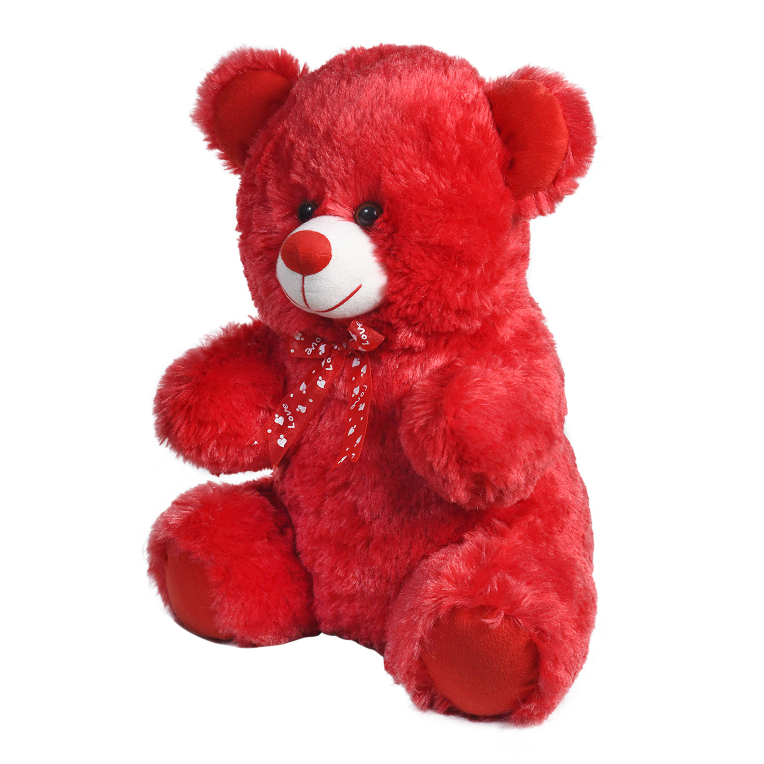 Ultra Cuddly Sitting Red Stuffed Teddy Bear Soft Toy Valentine Gift 15 Inch