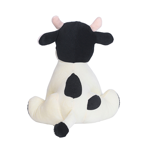 Ultra Huggable Sitting Cow Stuffed Soft Plush Kids Animal Toy 11 Inch Multicolor