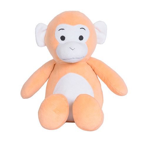 Ultra Cuddly Peach Monkey Stuffed Soft Plush Kids Animal Toy 16 Inch