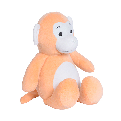 Ultra Cuddly Peach Monkey Stuffed Soft Plush Kids Animal Toy 16 Inch