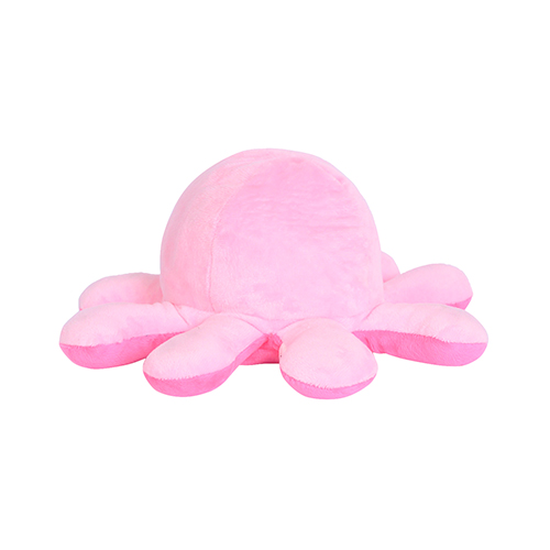 Ultra Reversible Flip Mood Change Octopus Stuffed Soft Plush Kids Animal Toy 11 Inch Light Pink Dark Pink