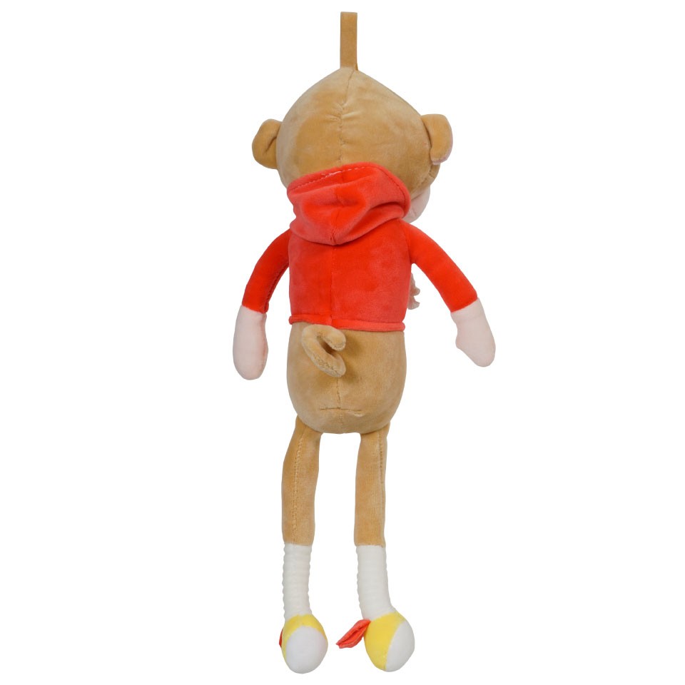 Ultra Cute Hanging Monkey with Dress Stuffed Plush Kids Soft Animal Toy 16 Inch Multicolor