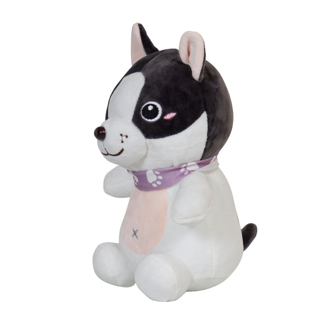 Ultra Cute Sitting Puppy Dog Stuffed Plush Kids Soft Animal Toy 10 Inch White