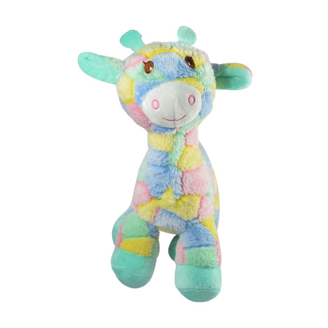 Ultra Cheerful Cuddly Giraffe Stuffed Soft Plush Kids Animal Toy 10 Inch Multicolor