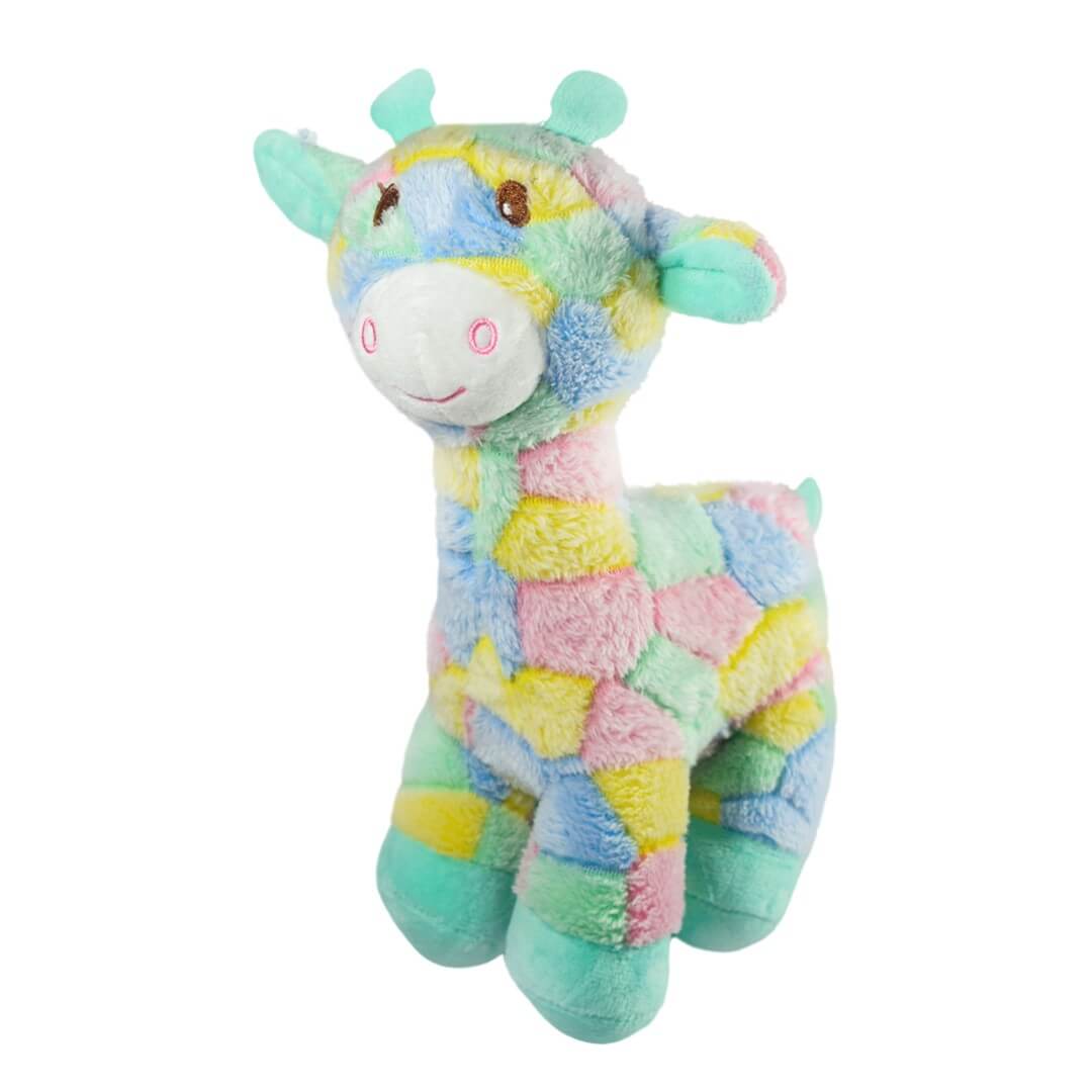 Ultra Cheerful Cuddly Giraffe Stuffed Soft Plush Kids Animal Toy 10 Inch Multicolor