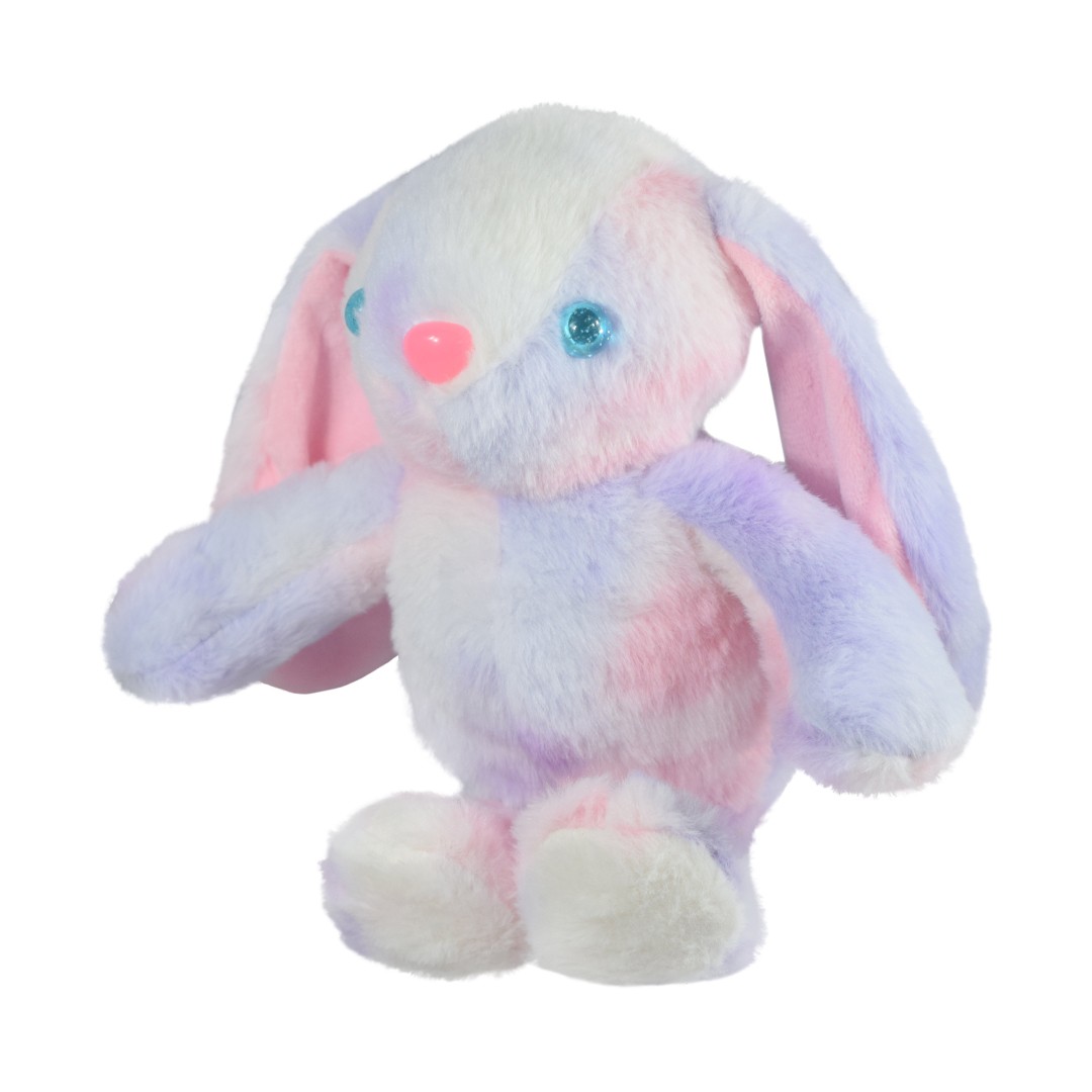 Ultra Rainbow Long Ears Bunny Rabbit Stuffed Soft Plush Kids Animal Toy 10 Inch Pink