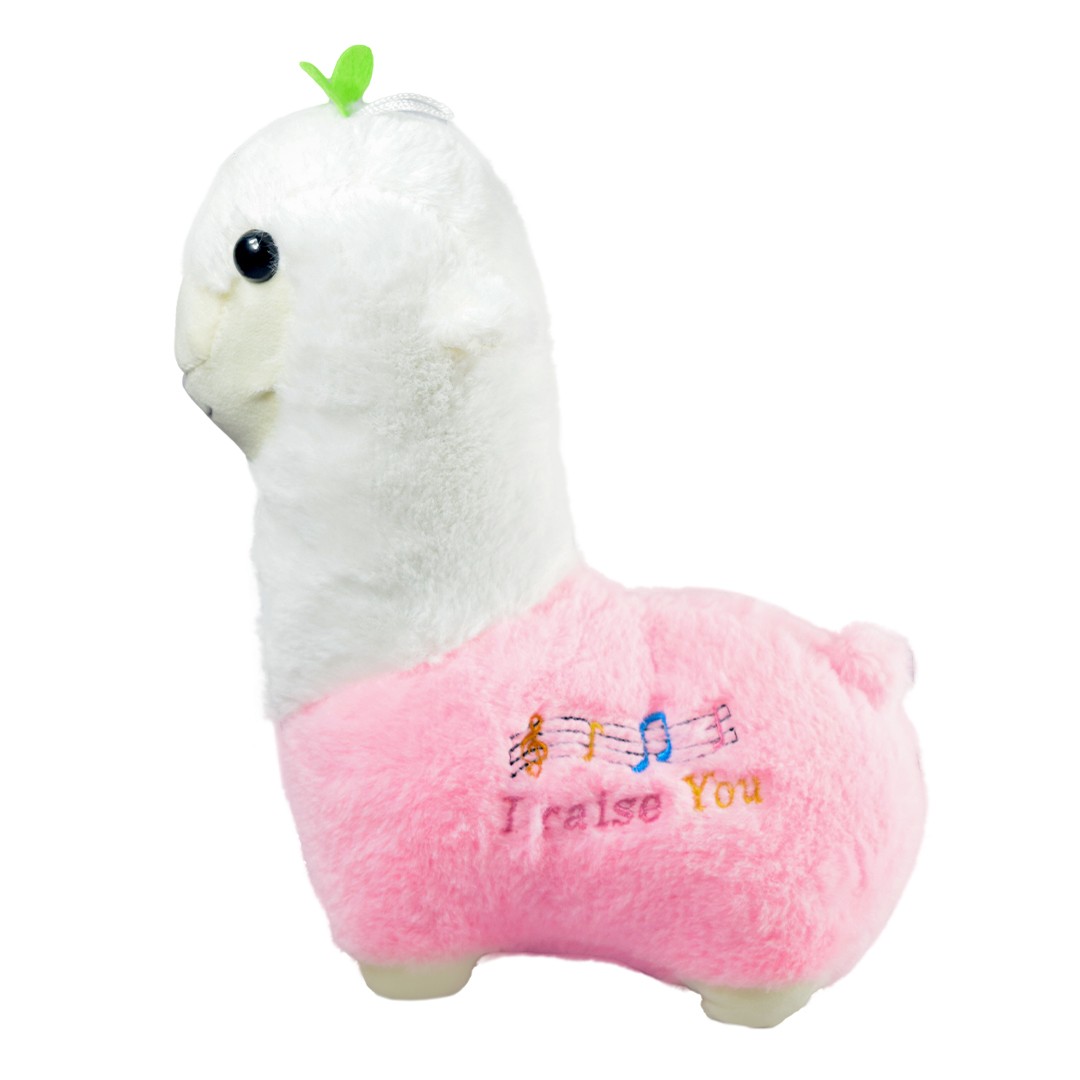 Ultra Cute Cuddly Llama Sheep Lamb Stuffed Soft Plush Kids Animal Toy 10 Inch Pink