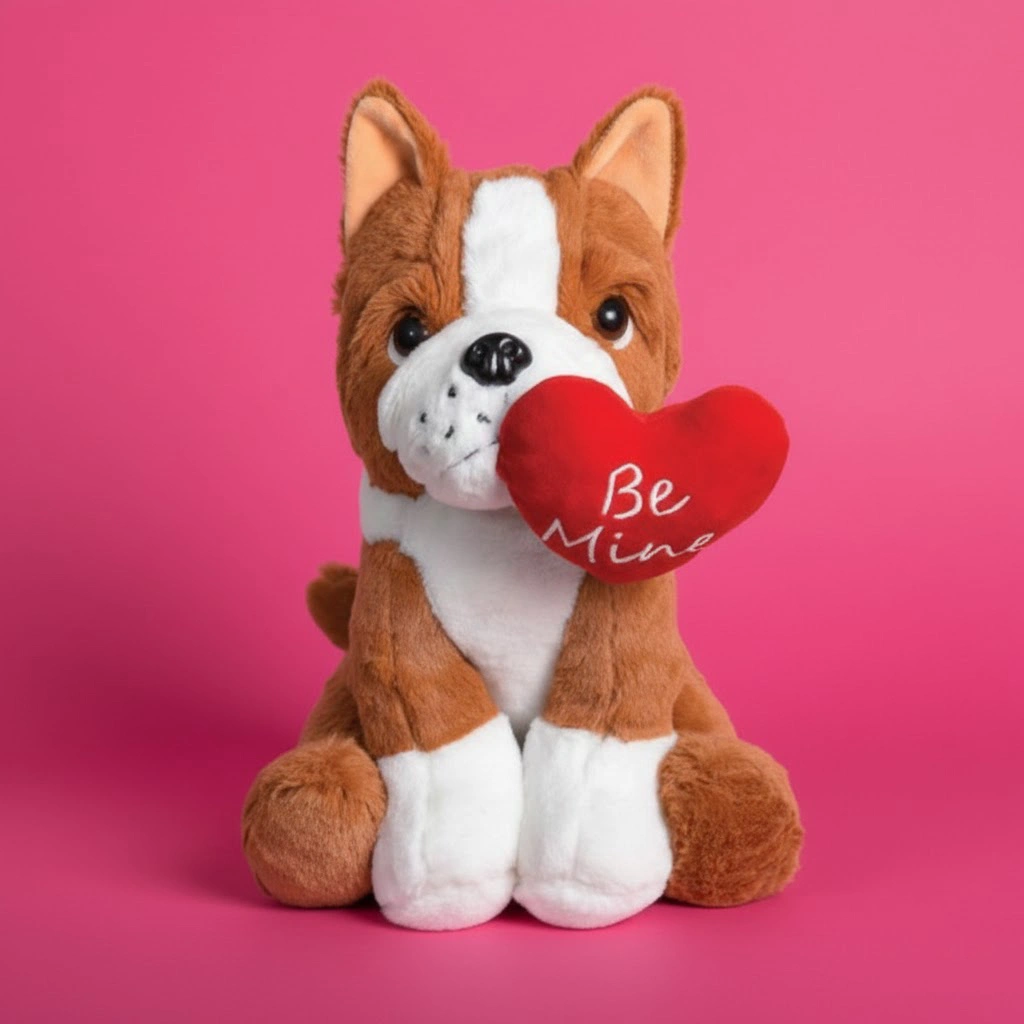 Ultra Stuffed Huggable Cute Sitting Dog for Birthday Anniversary Valentine 12 Inch Brown