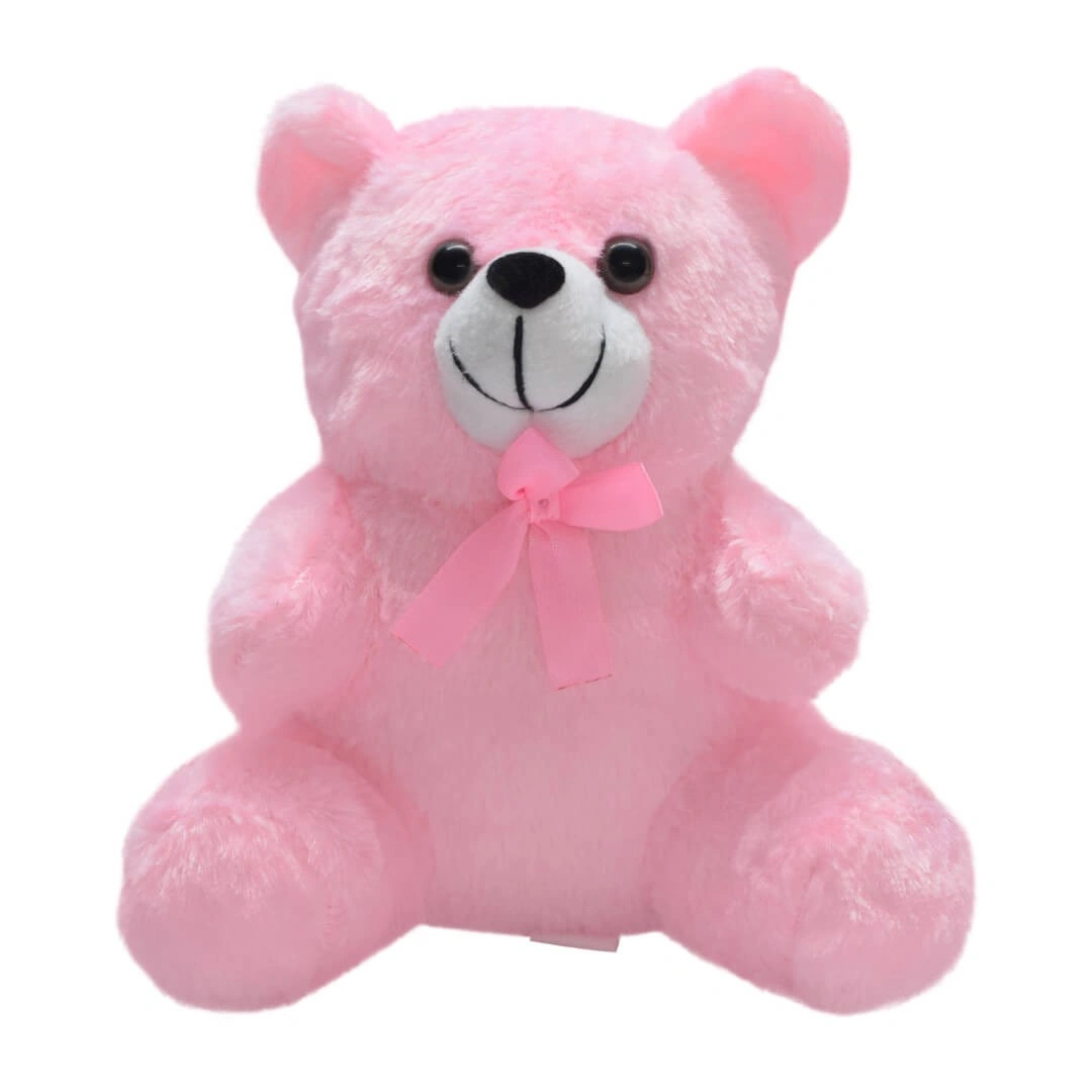 Ultra Baby Stuffed Teddy Bear Soft Polyboa Plush Toy 7 Inch Pink