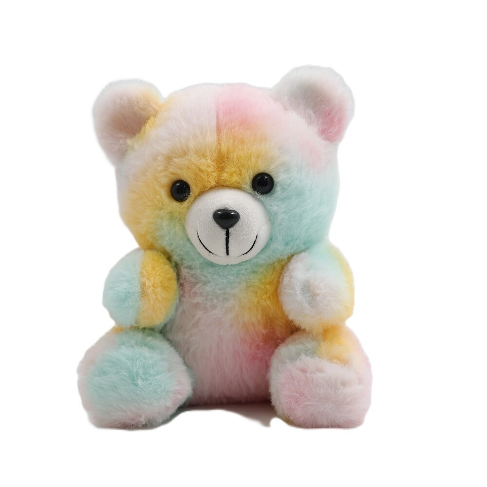 Ultra Rainbow Stuffed Teddy Bear Soft Plush Toy 7 Inch Multicolor